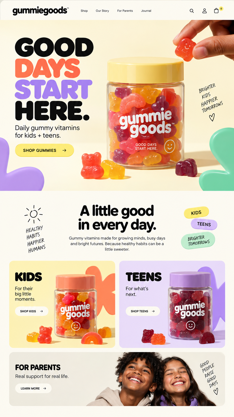 Gummiegoods Website Design