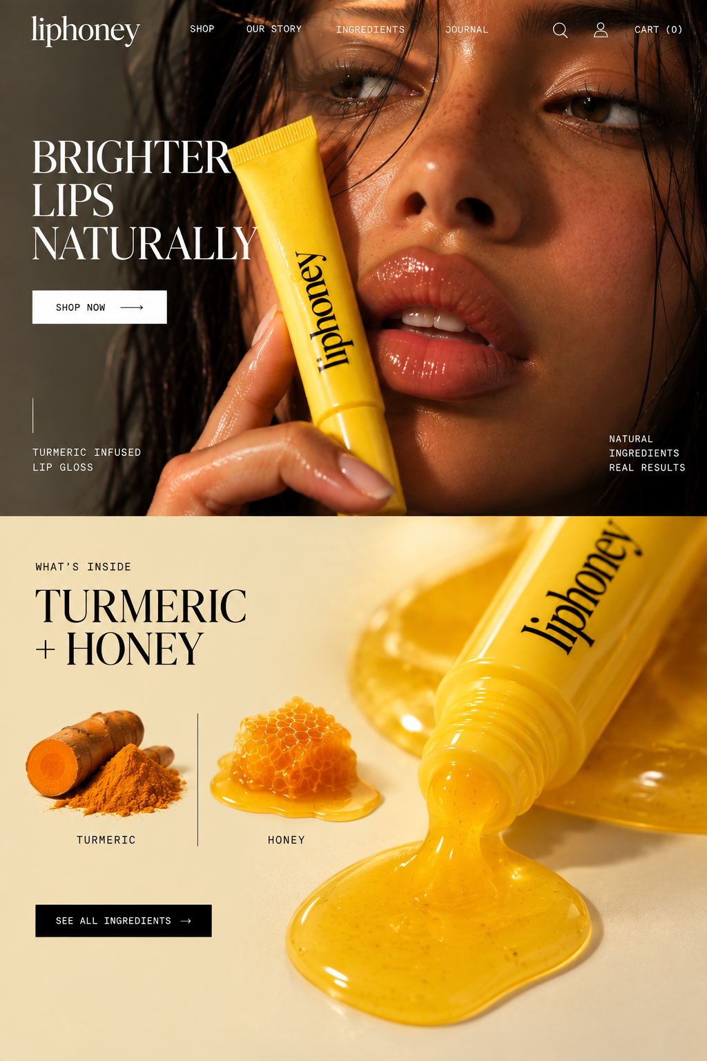 LipHoney Website Design