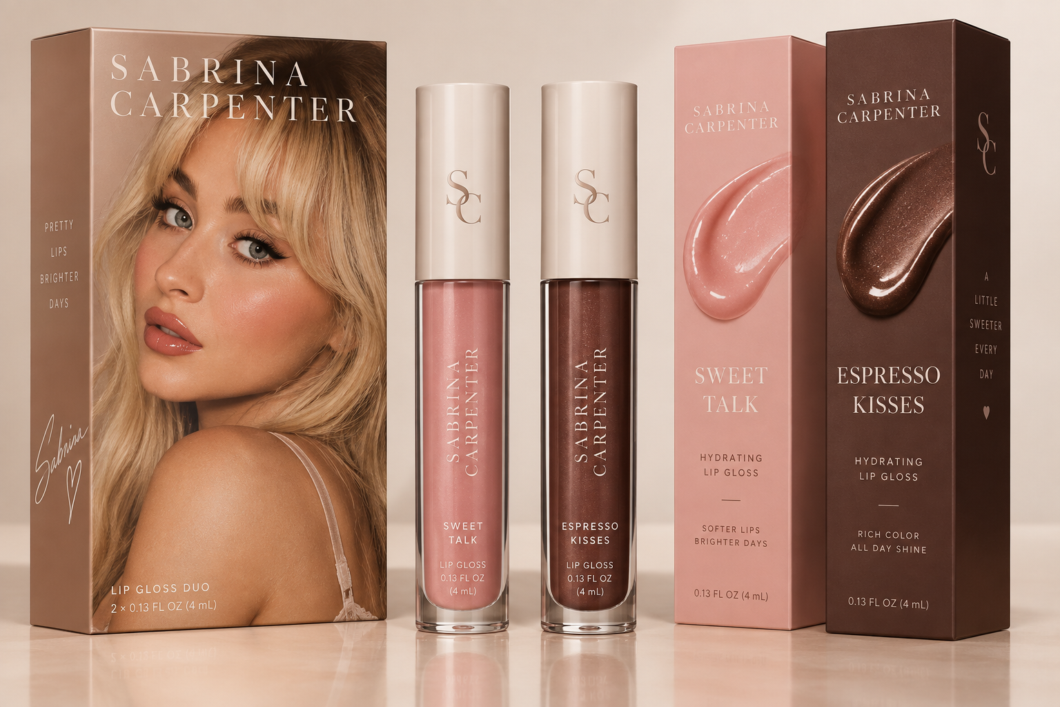 Sabrina Lip Gloss Product Packaging